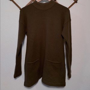 Cozy Green Mockneck Sweater